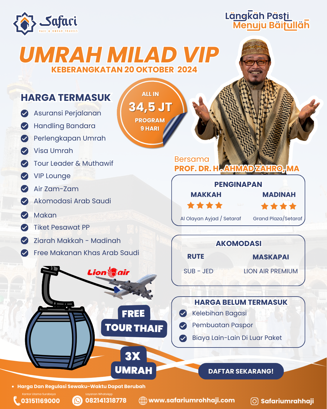 Paket Umrah Milad VIP